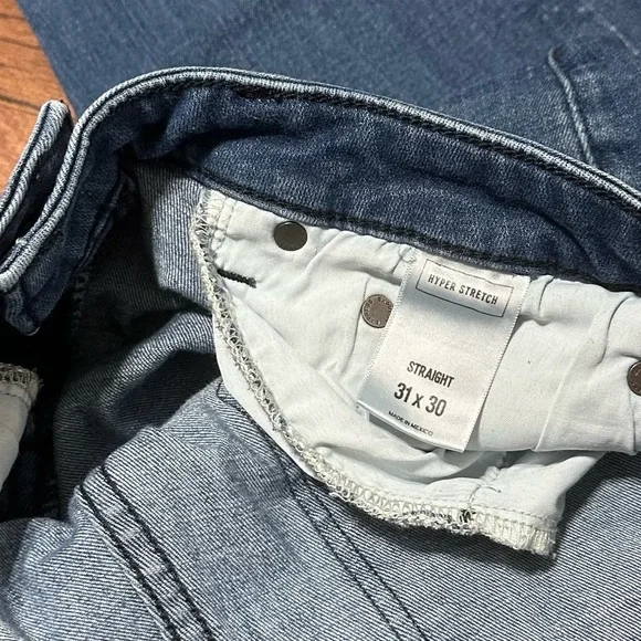 Men's Express Blue Jeans size 31x30 straight - Picture 4 of 4